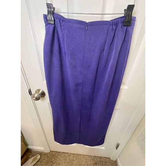 Nancy Bolen Citygirl purple long slit skirt size medium NWT - Picture 2 of 6